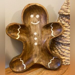 Wooden Gingerbread Man Tray